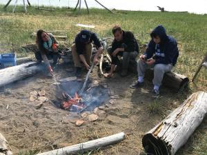 Beach Picnic at the Horner's Cabin