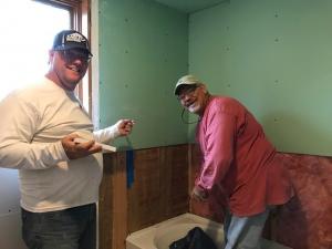 Brown House Bathroom