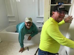 Brown House Bathroom