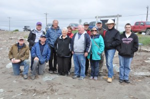 McMinnville Team gathers for a hot dog roast. 