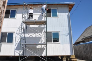 Painting on a nice day.  