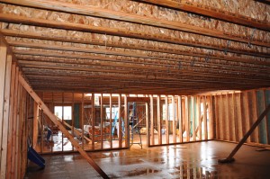 Second story decking installed. 